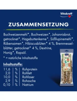 Vitakraft Vita Verde Kräcker Brennnessel und Hibiskus 90g