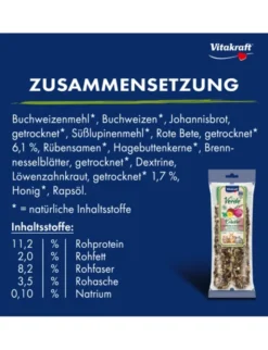 Vitakraft Vita Verde Kräcker Löwenzahn & rote Beete 90g