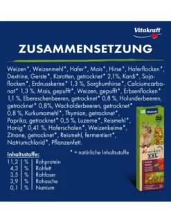 Vitakraft XXL Kräcker 2er für Zwergkaninchen Frucht & Gemüse 180g