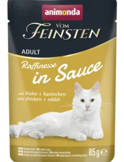 Vom Feinsten Adult Raffinesse in Sauce mit Huhn + Kaninchen 85g