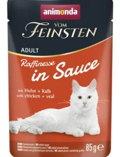 Vom Feinsten Adult Raffinesse in Sauce mit Huhn + Kalb 85g
