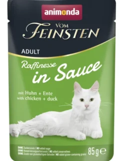 Vom Feinsten Adult Raffinesse in Sauce mit Huhn + Ente 85g