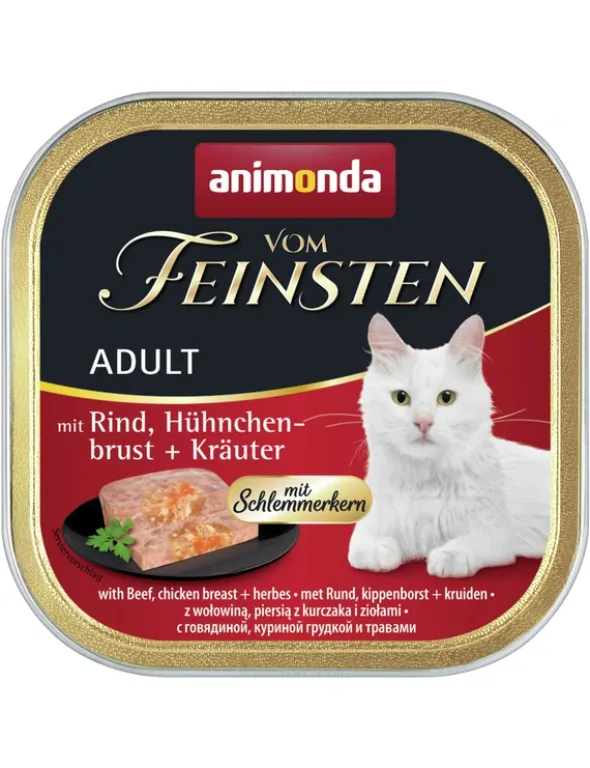 Vom Feinsten Adult Schlemmerkern mit Rind, Hühnchenbrust & Kräutern 100g
