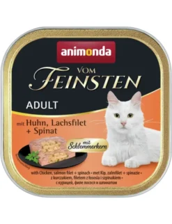 Vom Feinsten Adult Schlemmerkern mit Huhn, Lachsfilet & Spinat 100g