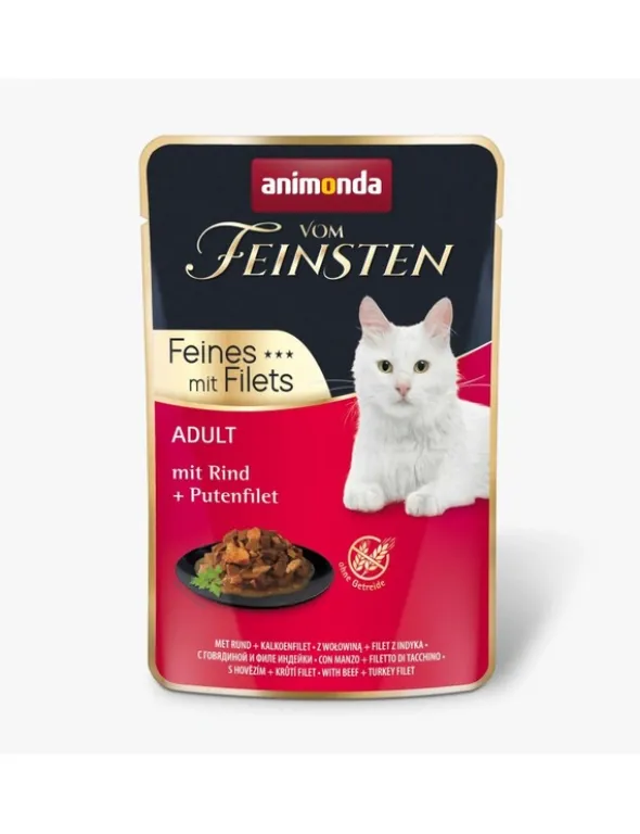 Vom Feinsten Feines mit Filets Adult mit Rind & Putenfilet 85g