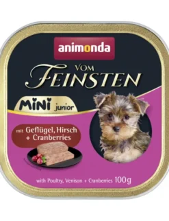 Vom Feinsten Junior Mini mit Geflügel, Hirsch + Cranberrys 100g
