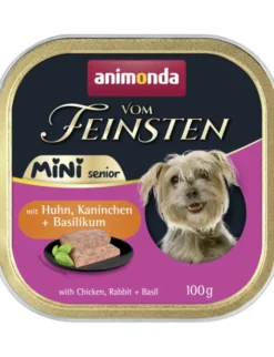 Vom Feinsten Senior Mini mit Huhn + Kaninchen und Basilikum 100g