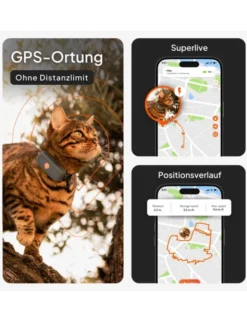 Weenect XS GPS Tracker für Katzen schwarz