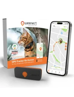 Weenect XS GPS Tracker für Katzen schwarz