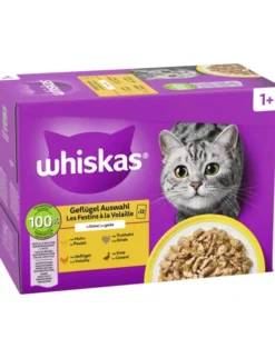 whiskas 1+ Geflügel Auswahl in Gelee 1kg
