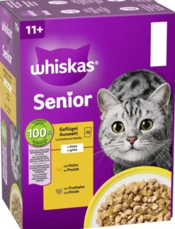 whiskas 11+ Geflügel Auswahl in Gelee 1kg