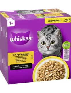whiskas 1+ Geflügel Auswahl in Sauce 2kg