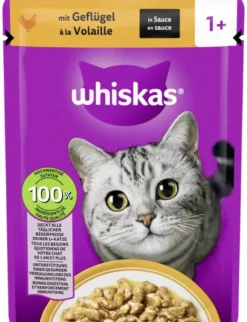 whiskas 1+ Geflügel in Sauce mit Geflügel 85g