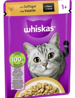 whiskas 1+ Geflügel in Sauce mit Geflügel 85g