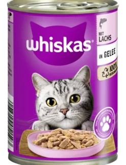 whiskas 1+ in Gelee mit Lachs 400g