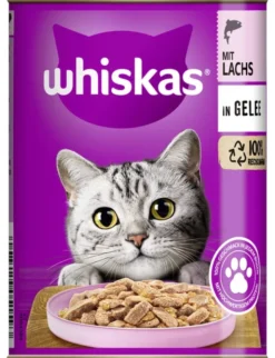 whiskas 1+ in Gelee mit Lachs 400g