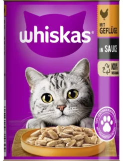 whiskas 1+ in Sauce mit Geflügel 400g