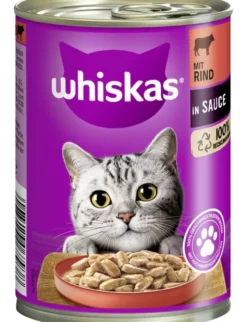 whiskas 1+ in Sauce mit Rind 400g