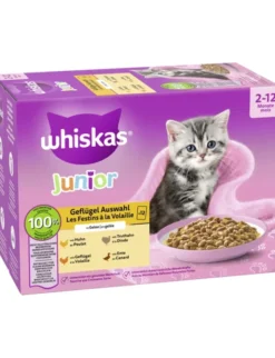 whiskas Junior Geflügel Auswahl in Gelee 1kg