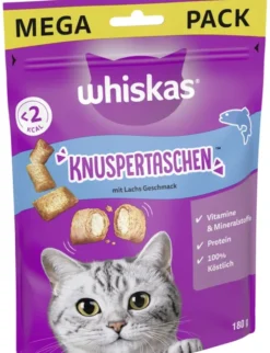 whiskas Knuspertaschen mit Lachs Geschmack 180g