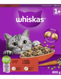 whiskas 1+ mit Rind 800g