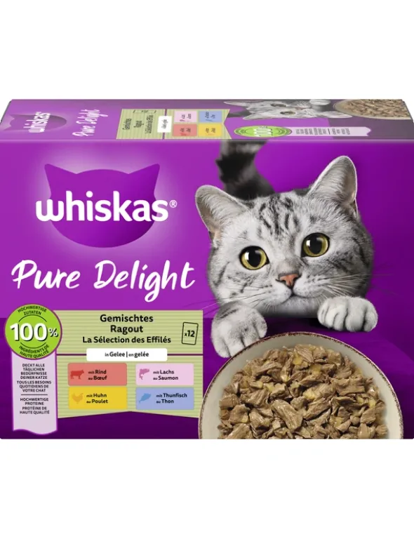 whiskas Pure Delight Gemischtes Ragout in Gelee 1kg