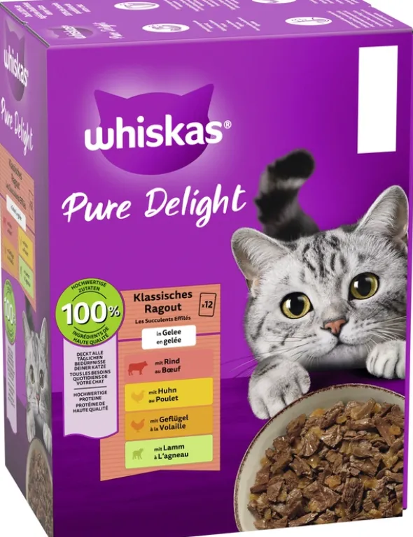 whiskas Pure Delight Klassisches Ragout in Gelee 1kg