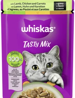 whiskas Tasty Mix in Sauce mit Lamm, Huhn und Karotten 85g