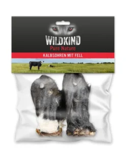 WILDKIND Pure Nature Kalbsohren mit Fell 200g