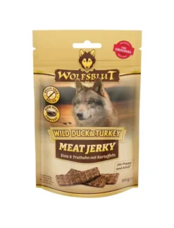 Wolfsblut Meat Jerky Wild Duck & Turkey Ente & Truthahn mit Kartoffeln 80g
