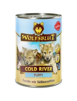 Wolfsblut Puppy Cold River Forelle mit Süßkartoffeln 395g
