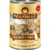 Wolfsblut Puppy Wild Duck & Turkey Ente & Truthahn mit Kürbis 395g