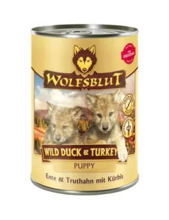 Wolfsblut Puppy Wild Duck & Turkey Ente & Truthahn mit Kürbis 395g