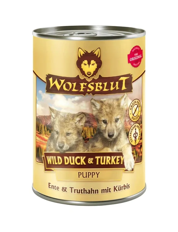 Wolfsblut Puppy Wild Duck & Turkey Ente & Truthahn mit Kürbis 395g