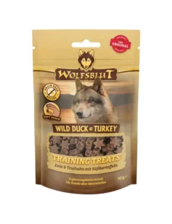 Wolfsblut Training Treats Wild Duck & Turkey Ente & Truthahn mit Süßkartoffeln 70g