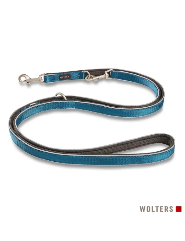 WOLTERS Active Pro Comfort Führleine anthrazit, petrol M/L: 2m