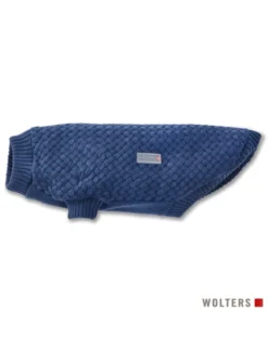 WOLTERS Strickpullover Square granitblau L
