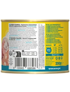 WOW Cat Adult Huhn & Garnele 200g