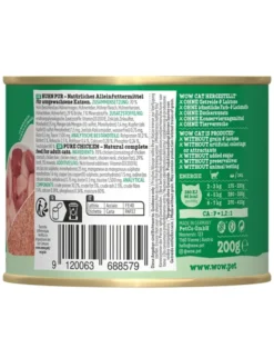 WOW Cat Adult Huhn Pur 200g