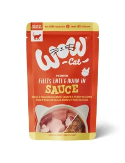 WOW Cat in Sauce Ente & Huhn 85g