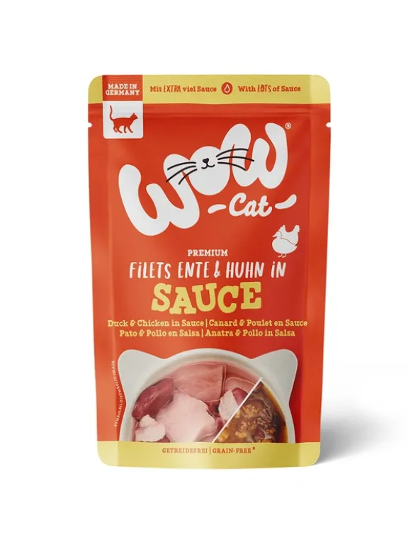 WOW Cat in Sauce Ente & Huhn 85g