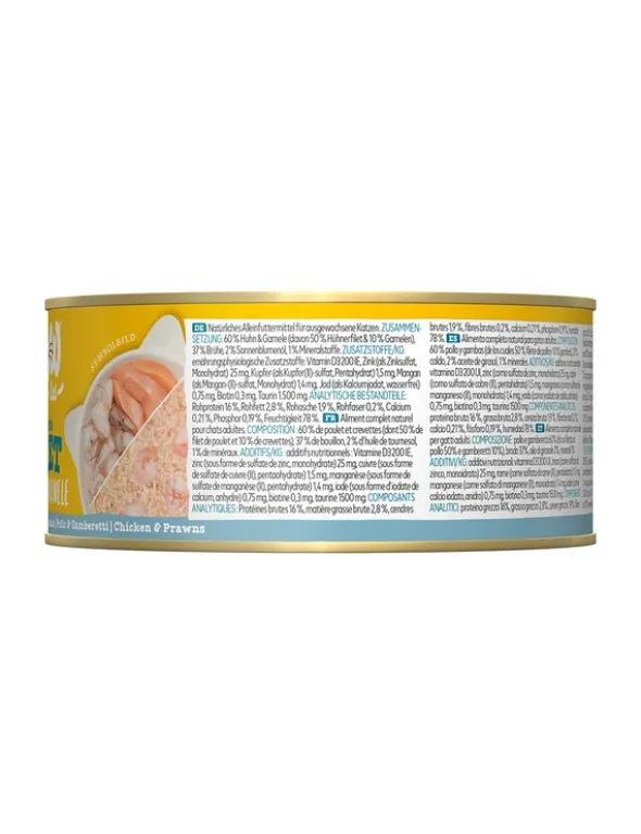 WOW Cat Premium Filet Huhn mit Garnelen 70g