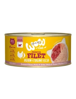 WOW Cat Premium Filet Huhn mit Thunfisch 70g
