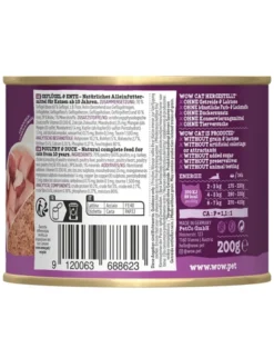 WOW Cat Senior Geflügel & Ente 200g