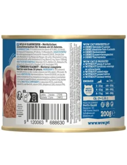 WOW Cat Senior Wild & Kaninchen 200g