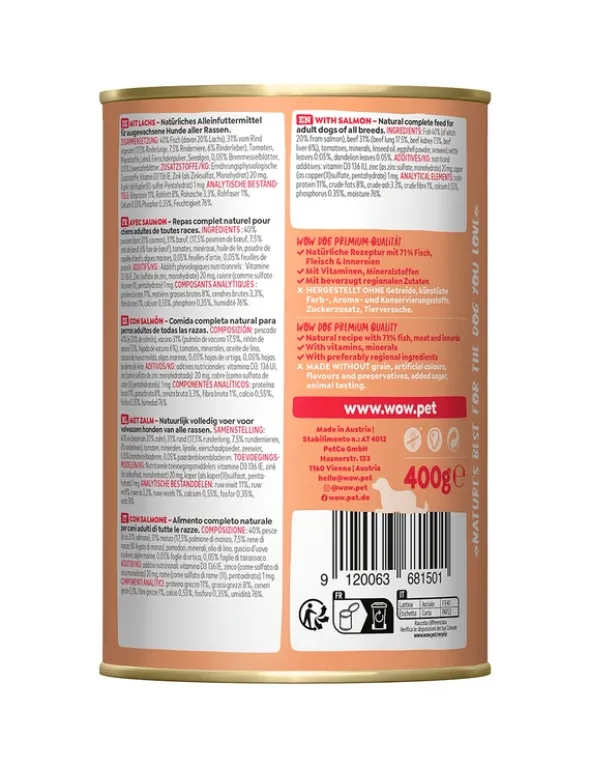 WOW Dog Adult Lachs 400g