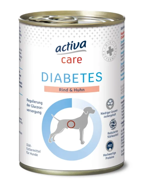 6 x activa care Diabetes Rind & Huhn 400g