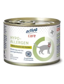 6 x activa care Hypoallergen Wildschwein mit Kürbis 200g