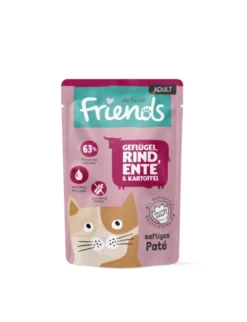 12 x activa friends Adult Geflügel, Rind, Ente & Kartoffel 85g