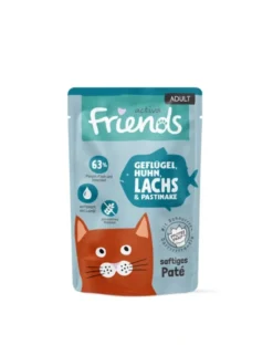 12 x activa friends Adult Geflügel, Huhn, Lachs & Pastinake 85g